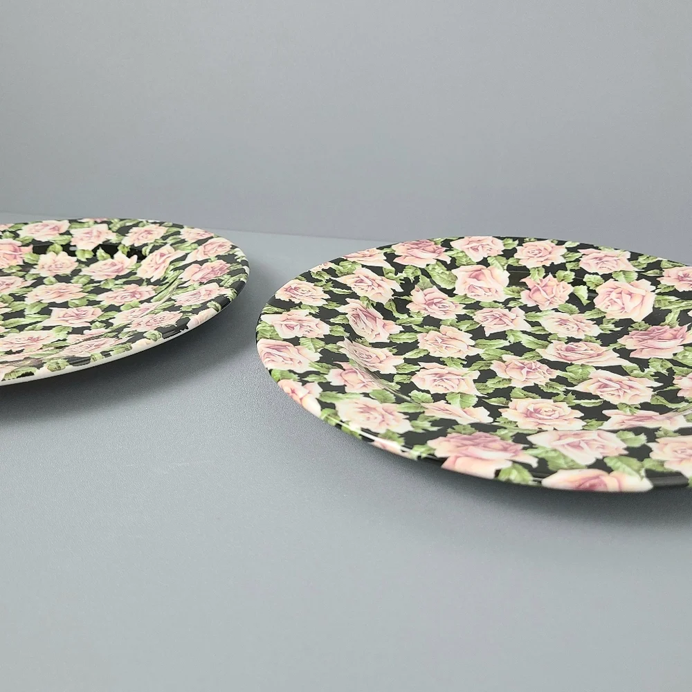 Churchill Super Vitrified Hotel Ware Floral Crownford Giftware Plates-Set of Two